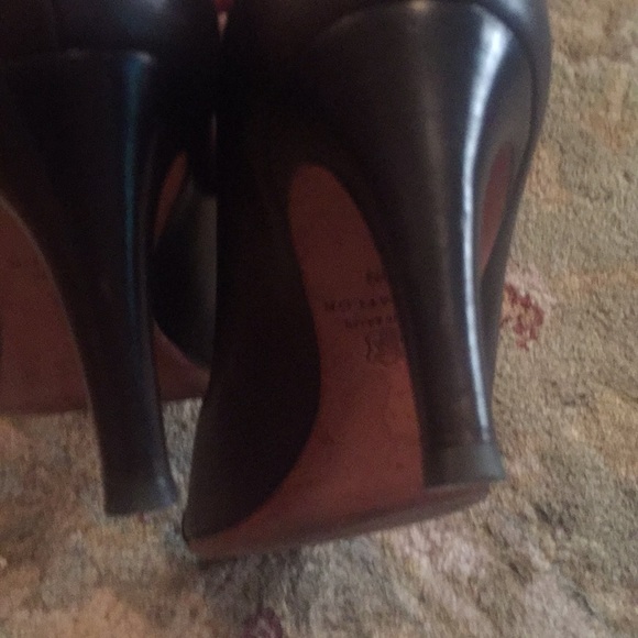 🔥Ann Taylor Bamboo-Accent Peep-toe Pumps - Picture 5 of 7